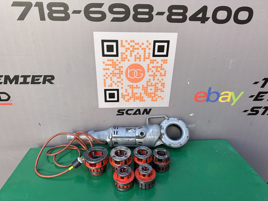 Ridgid 700 Pipe Threader Threading Machine & 12R Die Set 1/2 to 2 inch Nice BG1