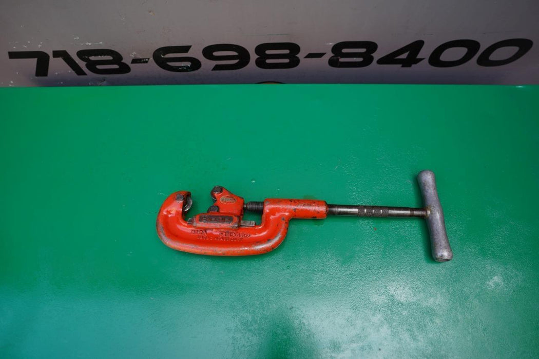 Ridgid 1/8 to 2 inch Pipe Cutter Model 2A Works Great.