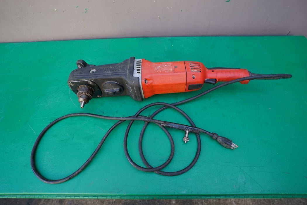 Milwaukee Super Hawg Right Angle Drill Model 1680-20 Works Great