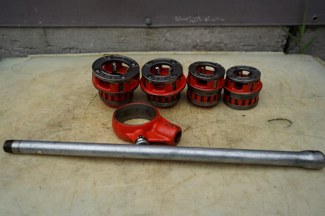 Ridgid 12R Die Set Pipe Threader 1 to 2 inch 300 700 Pipe Cutter Works Great