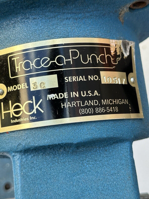 Heck Trace-A-Punch template tracing nibbler nibbling Model 3C  Mint!