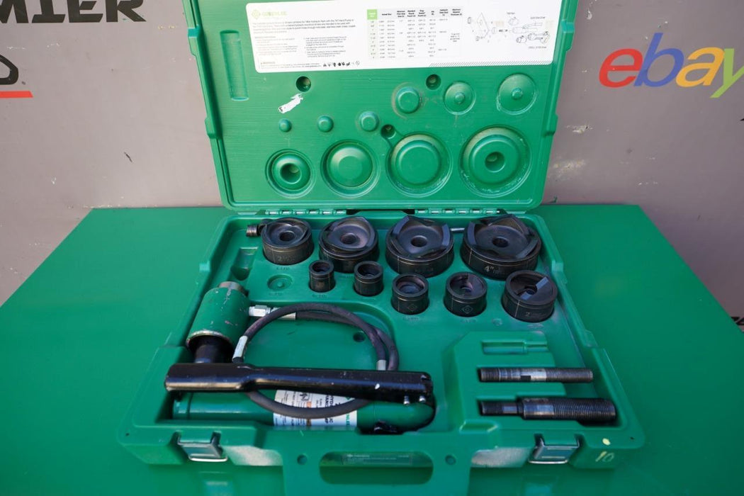 Greenlee 7310 1/2 to 4 inch Hydraulic Knock Out Punch and Die Set #10