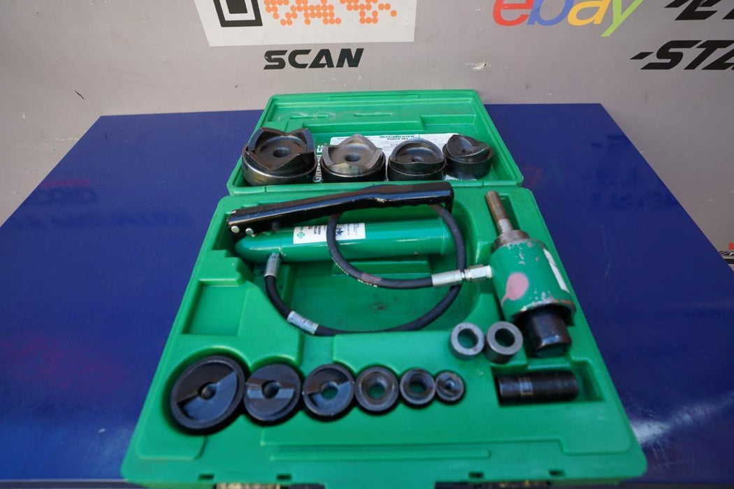 Greenlee 7310 1/2 to 4 inch Hydraulic Knock Out Punch and Die Set # 1 10/29