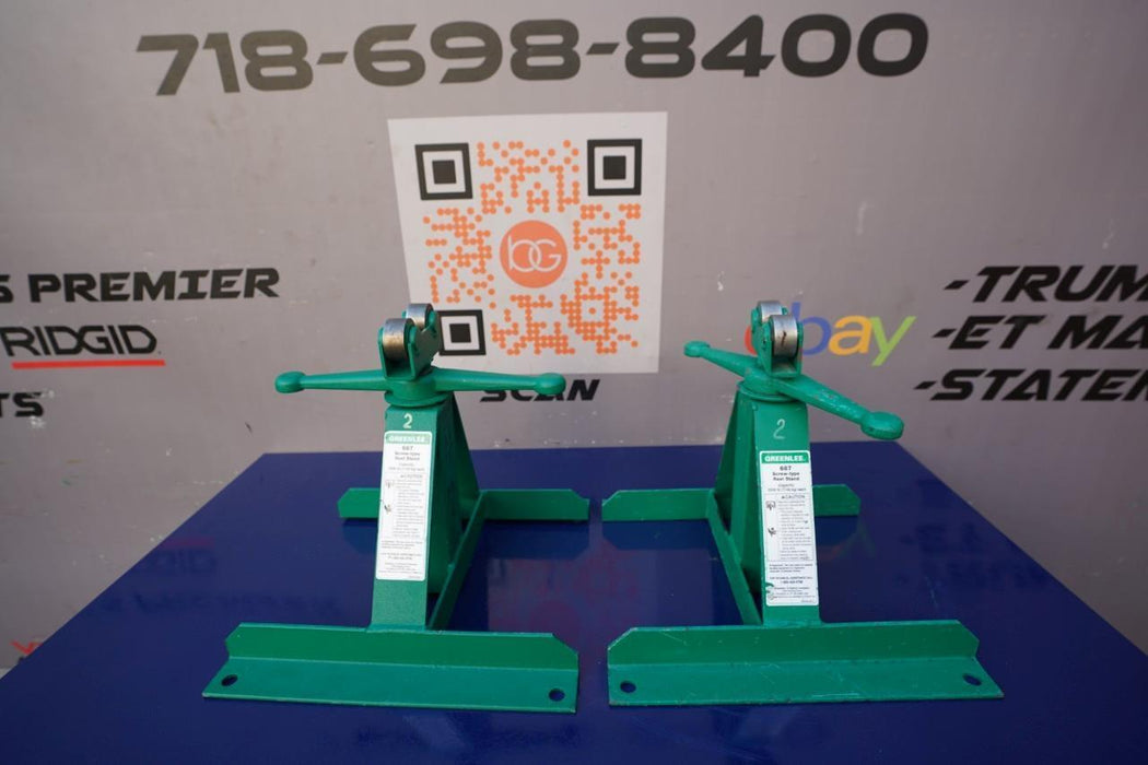 Greenlee Telescoping Reel Stands, Adjustable, 28 In Max Height, 2,500 l Mint #2