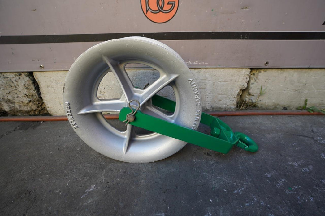 Greenlee 8018 8000 lbs Sheave 18 inch for Tugger Puller Great Shape
