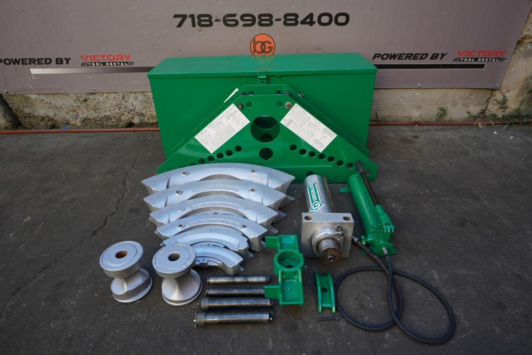 Greenlee 884 Hydraulic Bender 1 1/4 to 4 inch Rigid Pipe Great Shape, New Seals