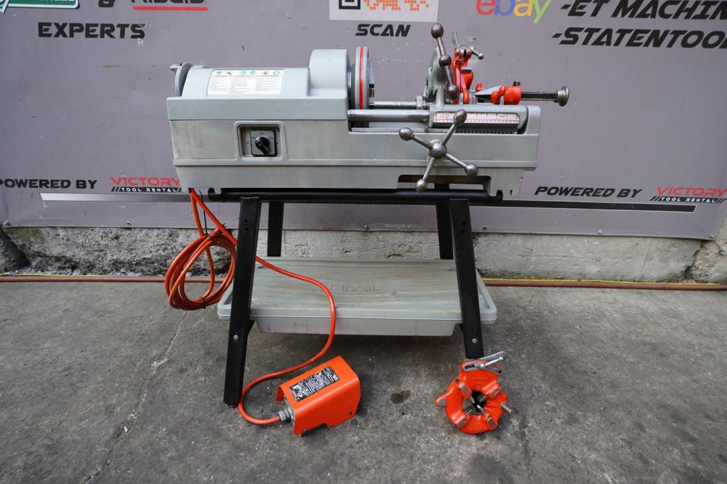 Ridgid 535 Pipe Threader Threading Machine Great Shape. 2 Dies. bg4