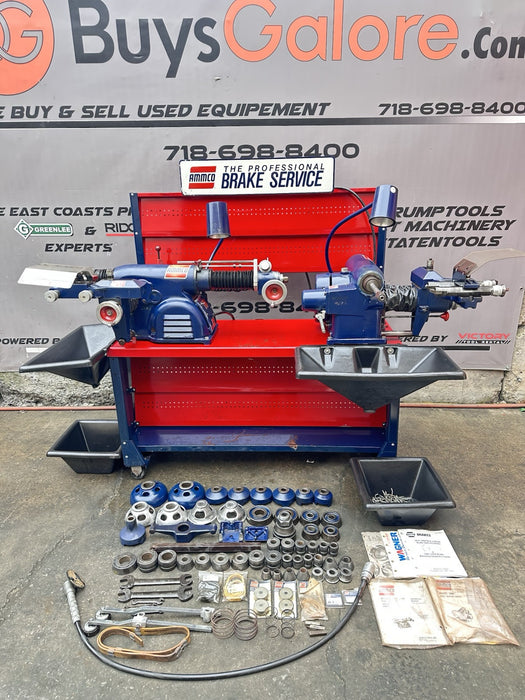 2 Ammco Brake Lathe 4100 & 7000 Disc Drum 6900 & 7900 Facing Tool + Accessories!