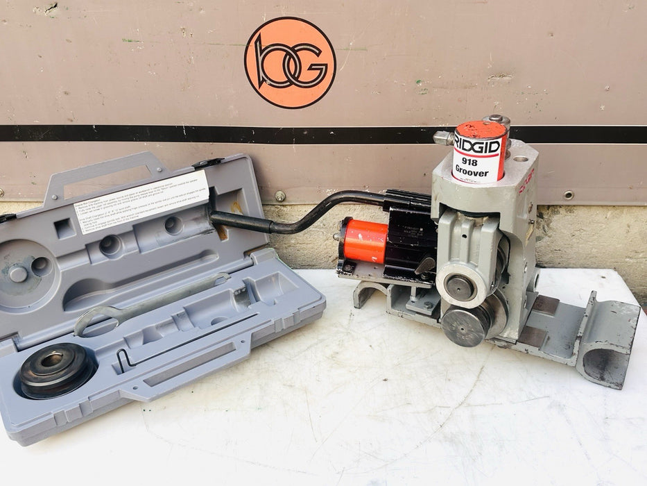Rigid 918 Roll Groover 2" - 12" Capacity , Set For 8-12” Fits Ridgid 300 535 #2