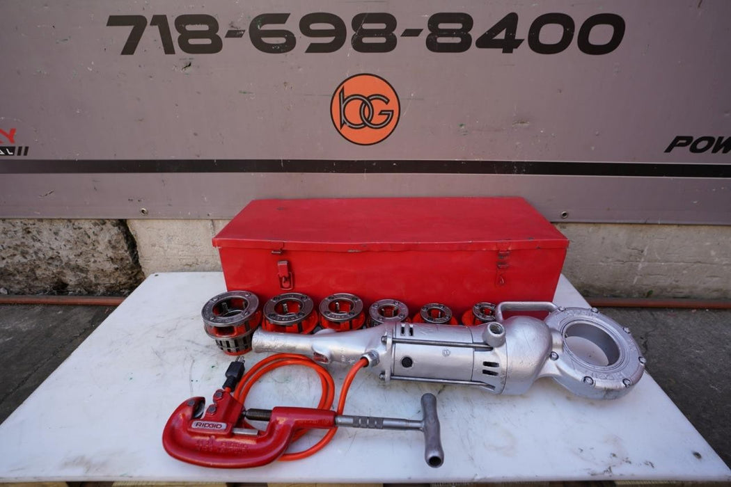 Ridgid 700 Pipe Threader Threading Machine & 12R Die Set 1/2 to 2" inch