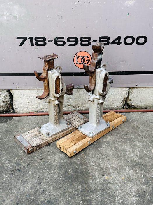 2 Duff Norton 10 Ton Reel Jack Stands Model 1030 CRA X-4655