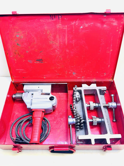 TRIPLE R SPECIALTY TRU-DRILL II Milwaukee Motor Hole Saw Tool With Chain Vice