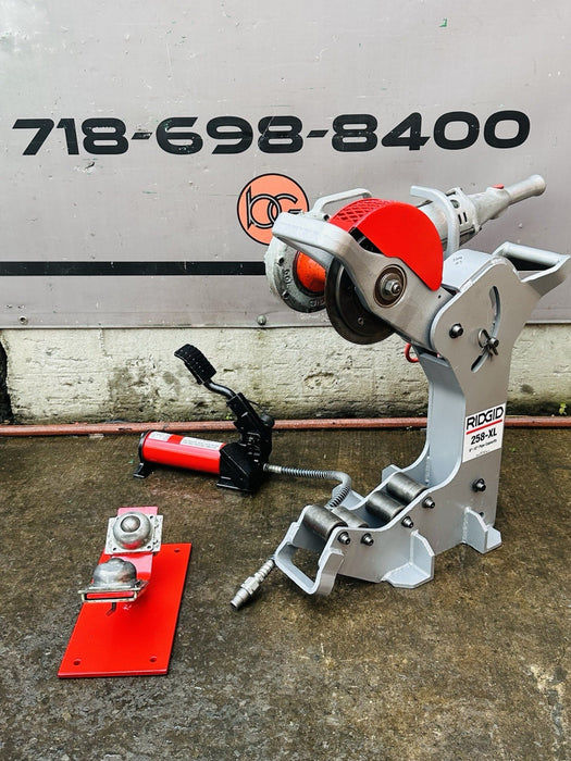 Ridgid 258-XL Power Pipe Cutter 8-12” w/ Hyd Pump + Rigid 700 Threader 5/29 #3