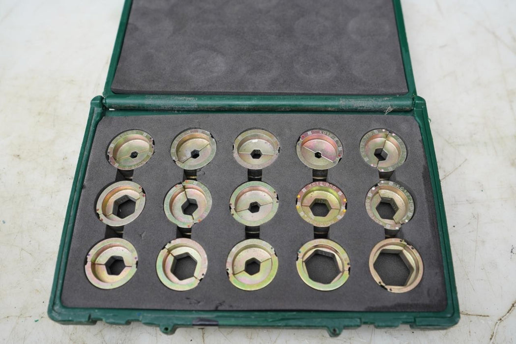 Greenlee KD12CU 12-Ton Crimping Die Kit #6 - 750 KCMIL Excellent Shape