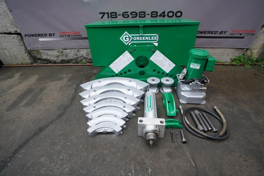 Greenlee 884 Hydraulic Bender 1 1/4 to 4 inch Rigid Pipe 960 Pump. Great Shape