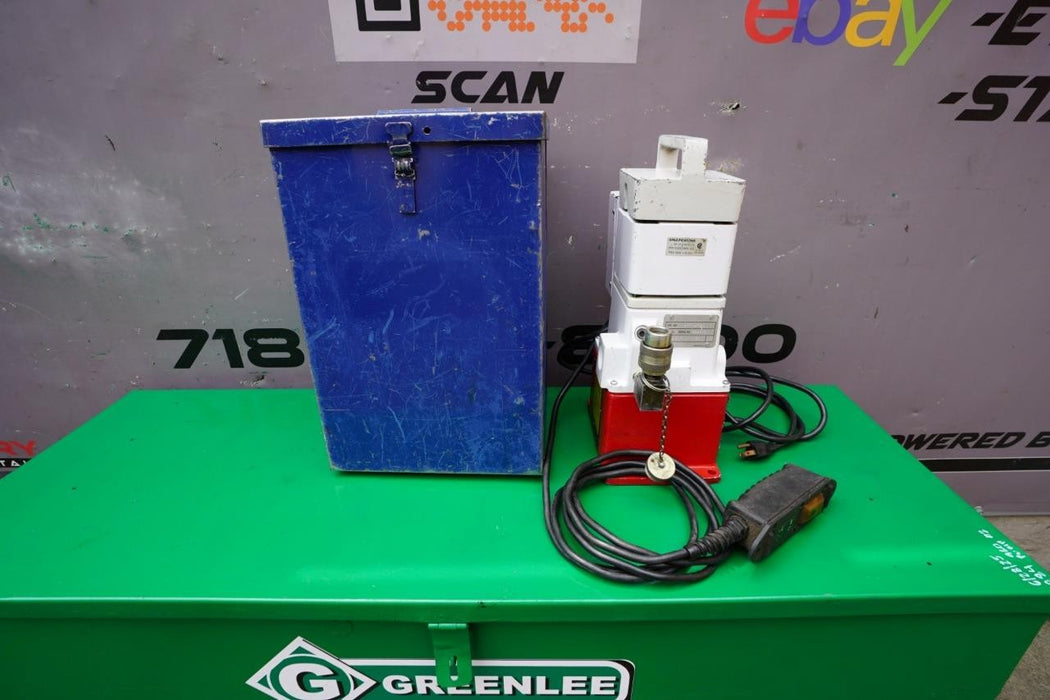 Burndy Electric Hydraulic Pump. 10,000PSI. Model EPP. Tested. Works Great.