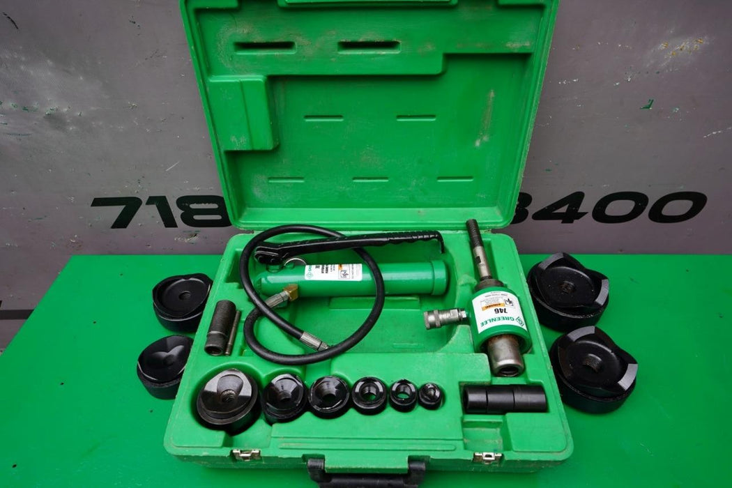 Greenlee 7310 1/2 to 4 inch Hydraulic Knock Out Punch and Die Set. Works Fine #6