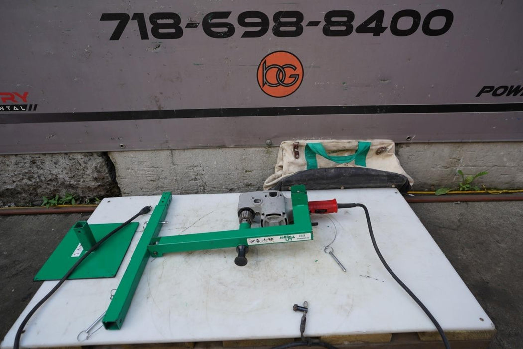 Greenlee Tugger Puller Model 1201. Milwaukee Drill Motor. Works Fine.