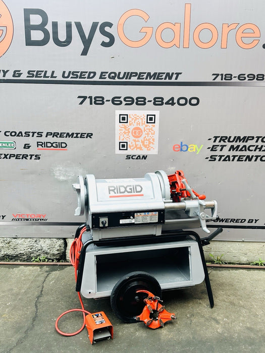 Ridgid 1224 Pipe Threader 2021 Machine 1/2”- 4” Threader Excellent Tested!!!