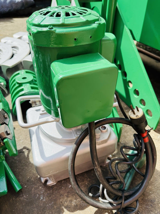 Greenlee 885 Hydraulic Bender 1 1/2 to 5" Rigid Pipe 1802 Bending Table + Pump