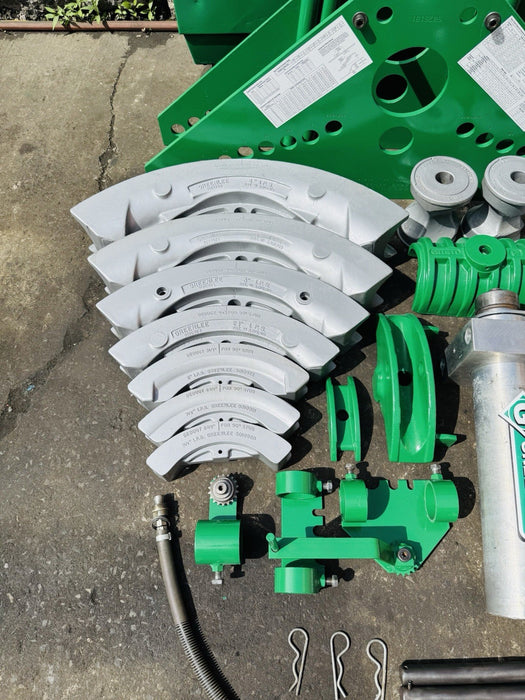 Greenlee 885 Hydraulic Bender 1 1/2 to 5" Rigid Pipe 1802 Bending Table + Pump