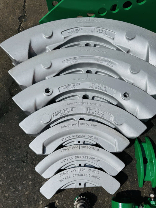 Greenlee 885 Hydraulic Bender 1 1/2 to 5" Rigid Pipe 1802 Bending Table + Pump