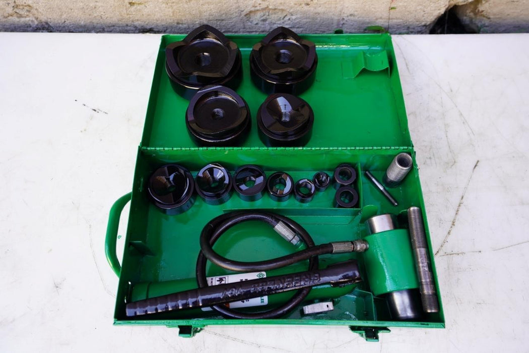 Greenlee 7310 1/2 to 4 inch Hydraulic Knock Out Punch and Die Set. Works Fine #4 bgf4