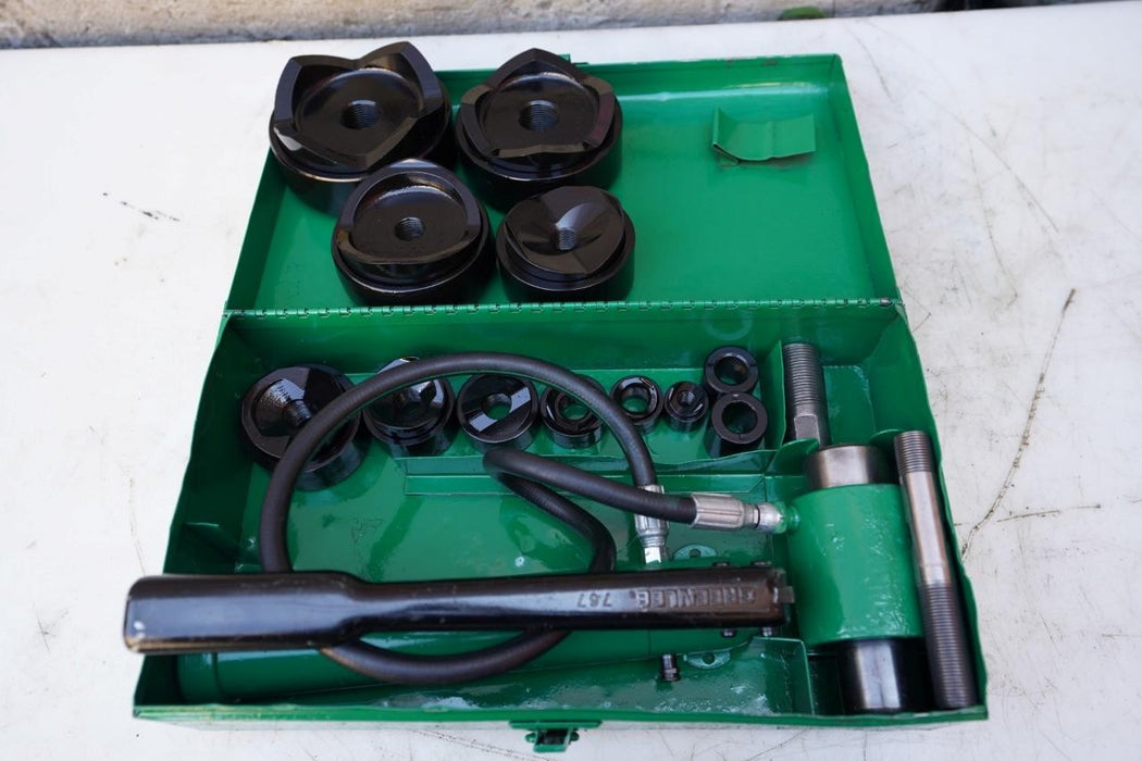 Greenlee 7310 1/2 to 4 inch Hydraulic Knock Out Punch and Die Set. Works Fine #5 bgf1