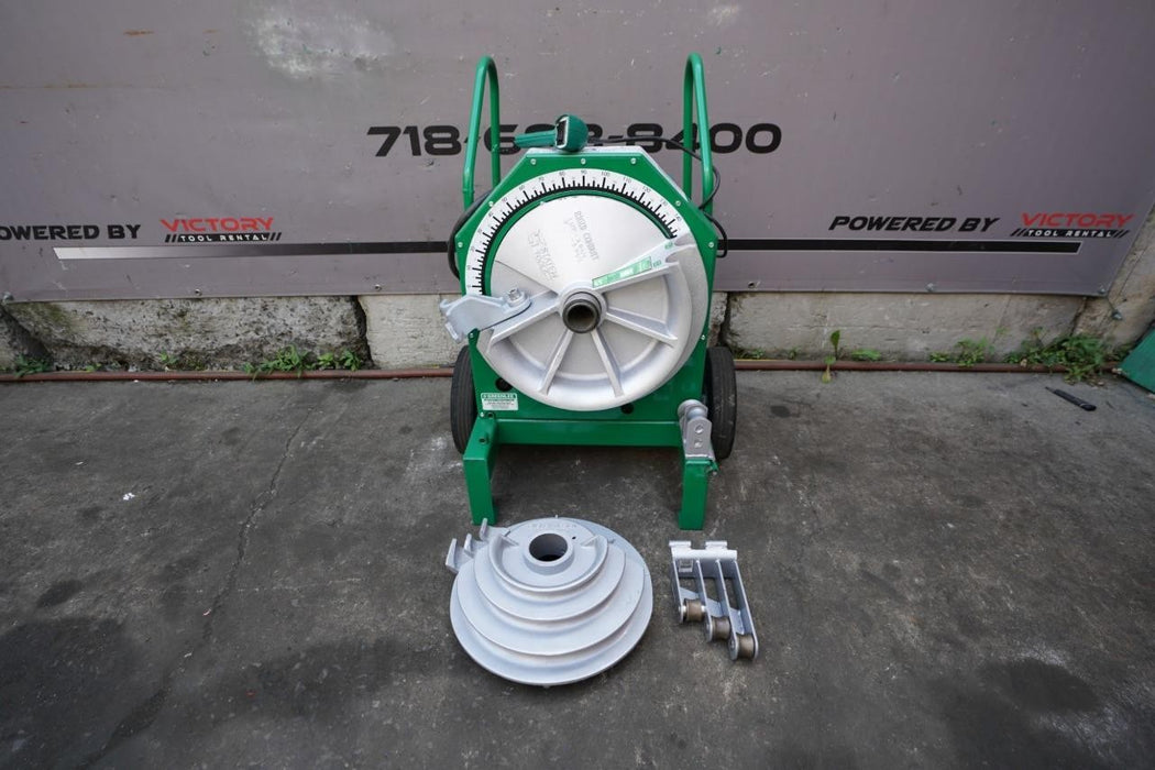 Greenlee 555 Conduit Pipe Bender 1/2 to 2 inch. With Rigid Shoes. Works Fine. #2