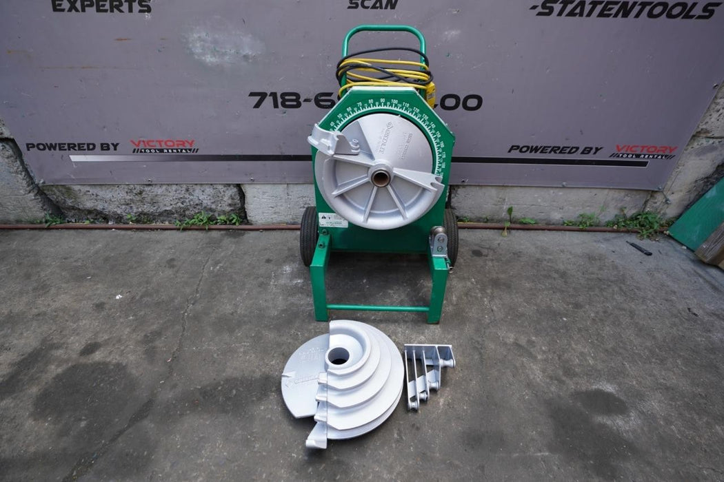 Greenlee 555 Conduit Pipe Bender 1/2 to 2 inch. With Rigid Shoes. Works Fine. #3