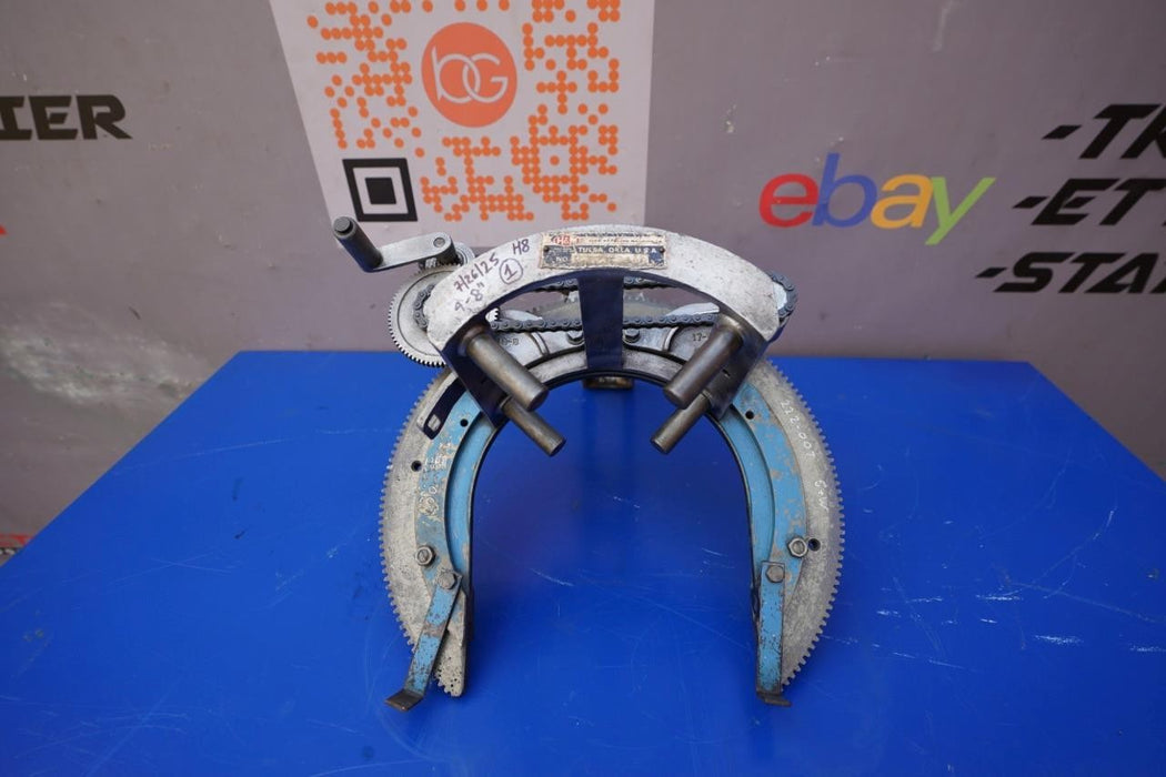H&M Pipe Beveler Beveling Machine H-8 Welder Cutter 4 to 8 inch Works Fine. #1