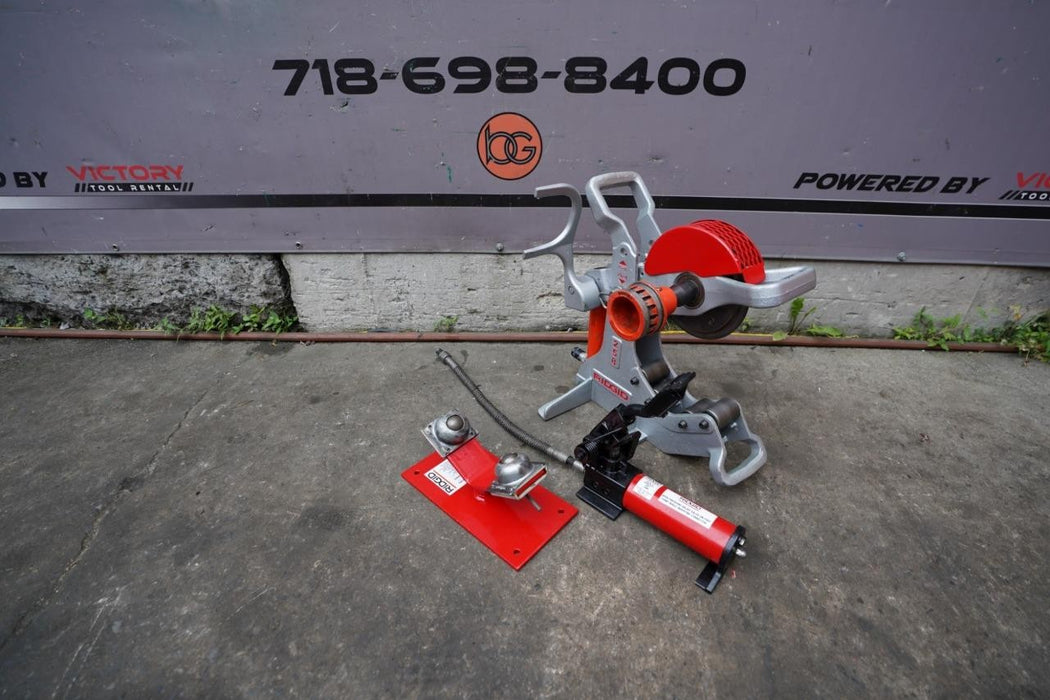 Ridgid 258 Hydraulic Pipe Cutter with Pump and Roller. Works Fine. #2