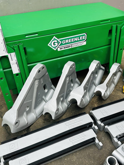 Greenlee 881 2 1/2 - 4” EMT IMC Rigid Conduit Pipe Bender + 1802 Table Warranty