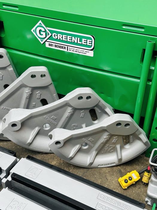 Greenlee 881 2 1/2 - 4” EMT IMC Rigid Conduit Pipe Bender + 1802 Table Warranty