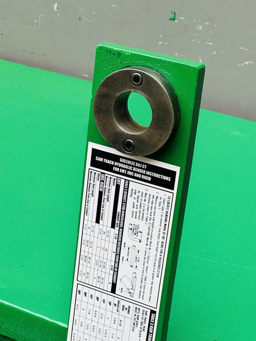 Greenlee 881 2 1/2 - 4 EMT Rigid Conduit Pipe Bender + 1802 Table 1 YR WARRANTY