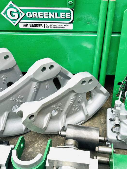 Greenlee 881 2 1/2 - 4 EMT Rigid Conduit Pipe Bender + 1802 Table 1 YR WARRANTY