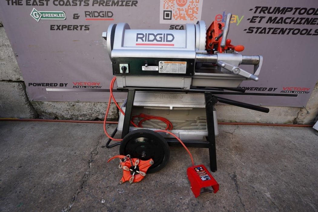 Ridgid 1224 Pipe Threader Threading Machine 1/2 to 4 inches. Great Unit. bg4