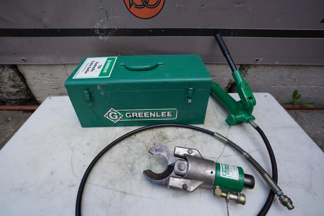 Greenlee 750 751-M2 Hydraulic Cable Cutter with 746 Ram and Pump
