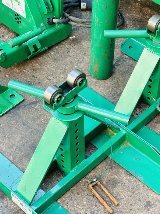 Greenlee 4000 lb 640 Wire Cable Tugger Puller, Late Model + Rope & Wire Stands!!