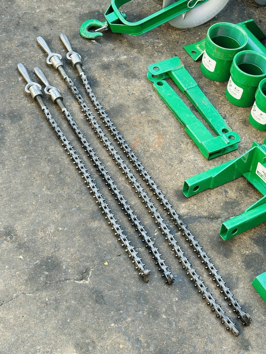 Greenlee 4000 lb 640 Wire Cable Tugger Puller, Late Model + Rope & Wire Stands!!