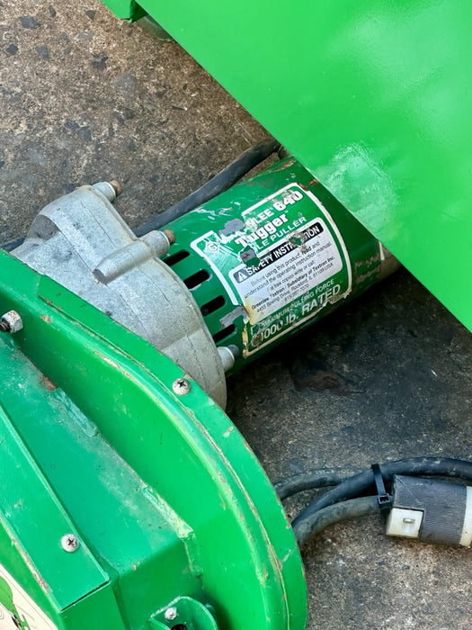 Greenlee 4000 lb 640 Wire Cable Tugger Puller, Late Model + Rope & Wire Stands!!