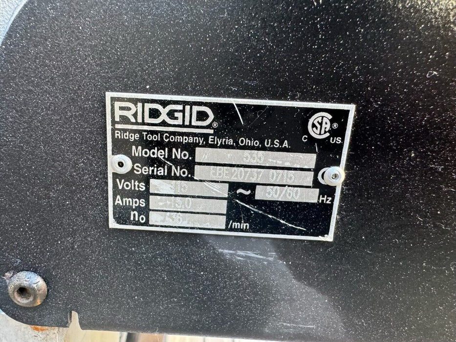 RIDGID 535 Pipe Threader Threading Machine 811a Die 300 1224 1822