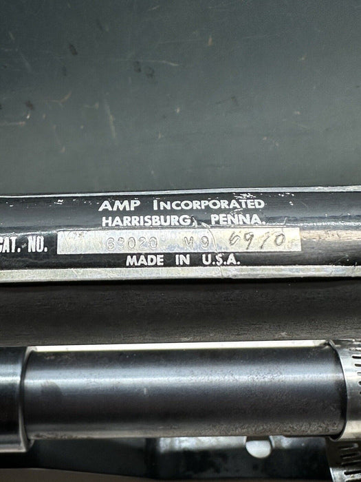 AMP TYCO HEAVY DUTY HYDRAULIC HAND CRIMPER TOOL 69020 + Dies