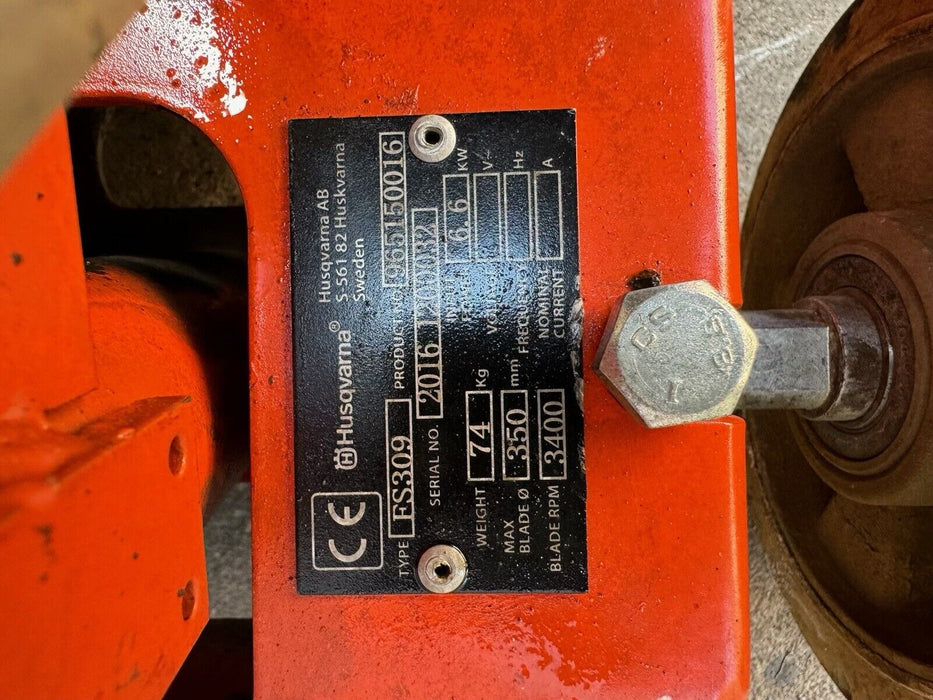 Husqvarna FS 309 Floor Saw Mint Condition ett1