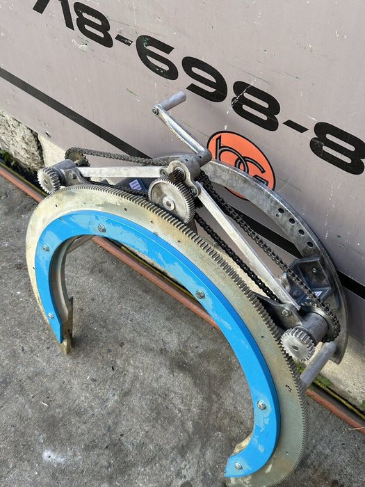 H&M 2C-20 Pipe Beveling Saddle Machine 12 - 20" + New Bridge & Torch Holder #1