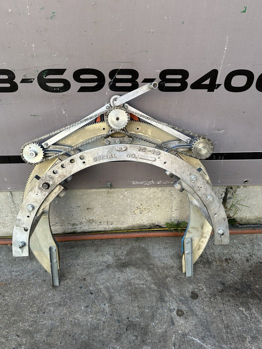 H&M 2C-20 Pipe Beveling Saddle Machine 12 - 20" + New Bridge & Torch Holder #1