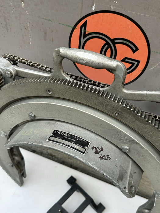 Mathey Dearman 2SA Pipe Beveling Machine 6 - 12" + New Bridge & Torch Holder #25