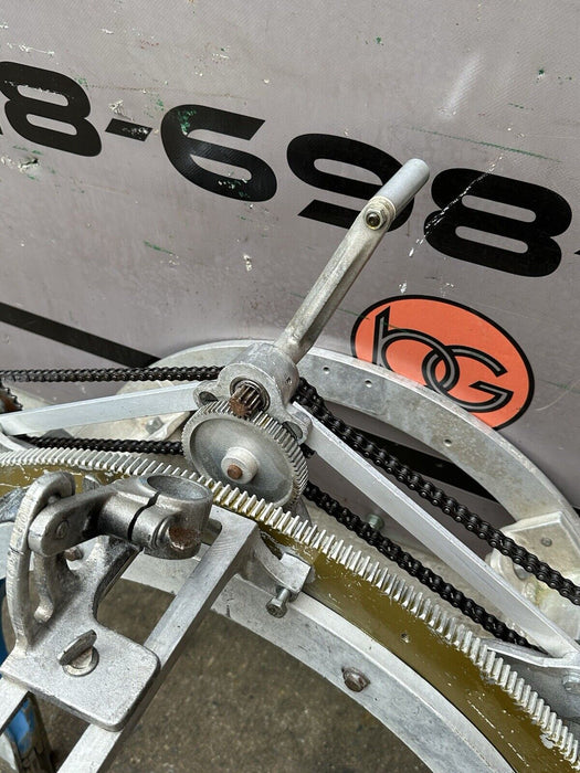 H&M 2C-20 Pipe Beveling Saddle Machine 12 - 20" + Bridge ,  Dogs, Great Shape 28