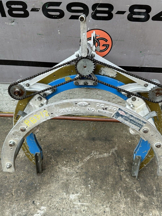 H&M 2C-20 Pipe Beveling Saddle Machine 12 - 20" + Bridge ,  Dogs, Great Shape 28