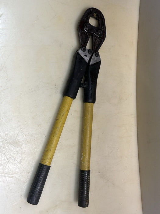 KEARNEY 28" Manual Compression Crimp Tool - Hand Crimper #10